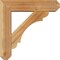 Ekena Millwork Olympic Craftsman Rough Sawn Bracket w/ Offset Brace, Western Red Cedar, 6"W x 22"D x 22"H BKT0604X22X22OLY04RWR - alternate 3